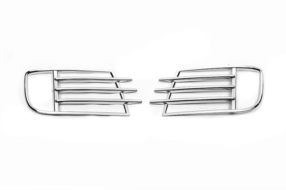 Volkswagen Tiguan 2007-2016 гг. Хромированные накладки на противотуманные фары Libao 2011-2016 для Aziat (2 шт, пластик) Фото 4
