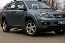 BYD S6 2010-2016 гг. Боковые Подножки OEM V2 (2 шт, Алюминий) фото 1