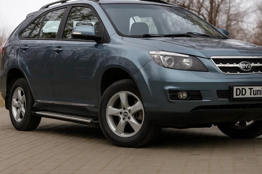 BYD S6 2010-2016 гг. Боковые Подножки OEM V2 (2 шт, Алюминий) Image