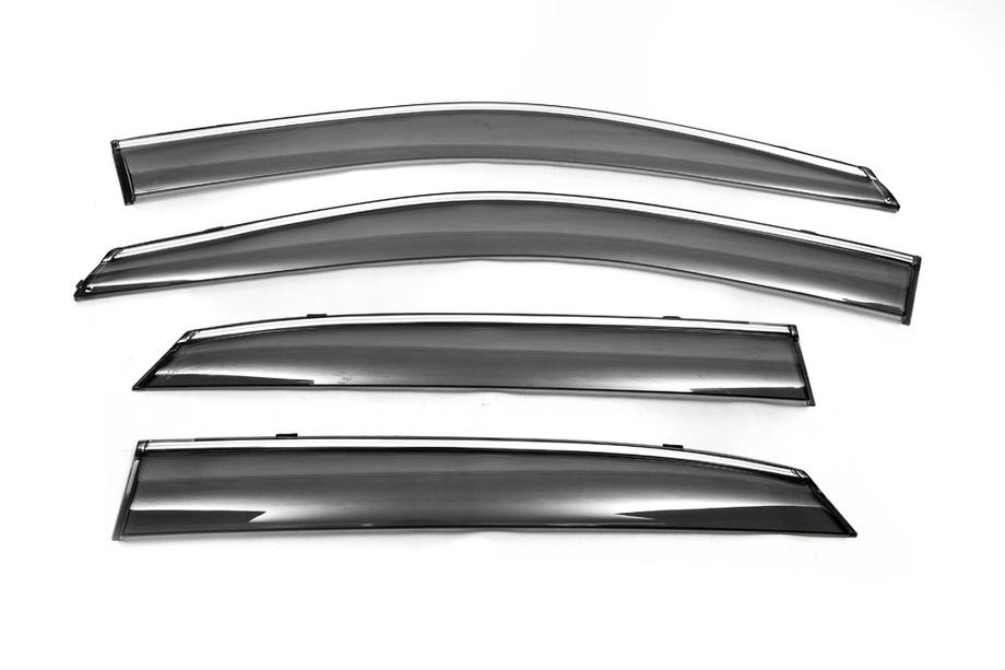 BYD S6 2010-2016 гг. Хромированные дефлекторы окон (4 шт., Libao) Image