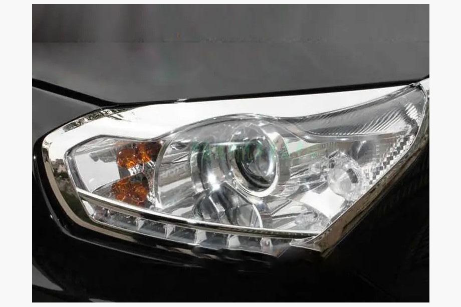 Chery Tiggo 1 2005-2016 гг. Накладки на фары Libao 2010-2014 (2 шт, пластик) Image