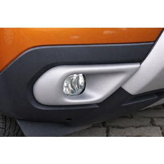 Накладки на противотуманные фары (ABS, серые) Dacia Duster 2018-2024 гг. фото 1