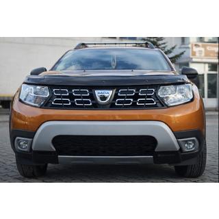 Накладки на противотуманные фары (ABS, серые) Renault Duster 2018-2024 гг. фото 2