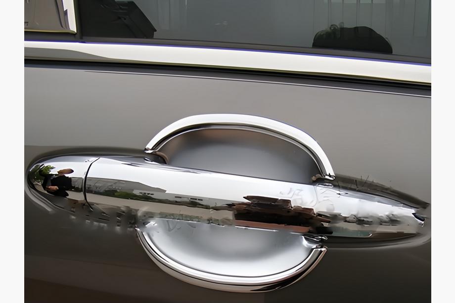 GreatWall Haval H6 2011- гг. Хромированные подложки под ручки Libao 2012+ (4 шт, пластик) Image
