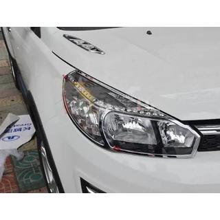 Накладки на фары Libao (2 шт, пластик) GreatWall Haval M4 2012-2021 гг. фото 1