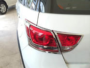 GreatWall Haval M4 2012-2021 гг. Хромированные накладки на задние фонари Libao (2 шт., пластик) фото 1