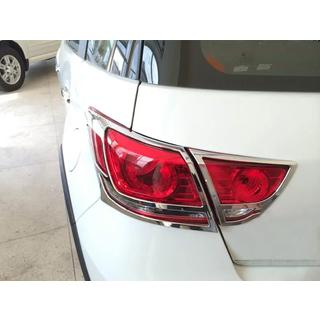 Хромированные накладки на задние фонари Libao (2 шт., пластик) GreatWall Haval M4 2012-2021 гг. фото 1