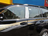 Toyota Land Cruiser Prado 150 2009-2023 гг. Полный комплект хромированных окантовок стекол фото 2