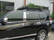 Toyota Land Cruiser Prado 150 2009-2023 гг. Полный комплект хромированных окантовок стекол фото 1