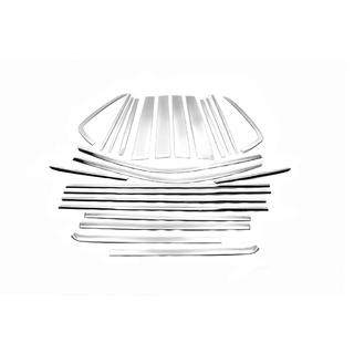 Полный комплект хромированных окантовок стекол Toyota Land Cruiser Prado 150 2009-2023 гг. фото 4