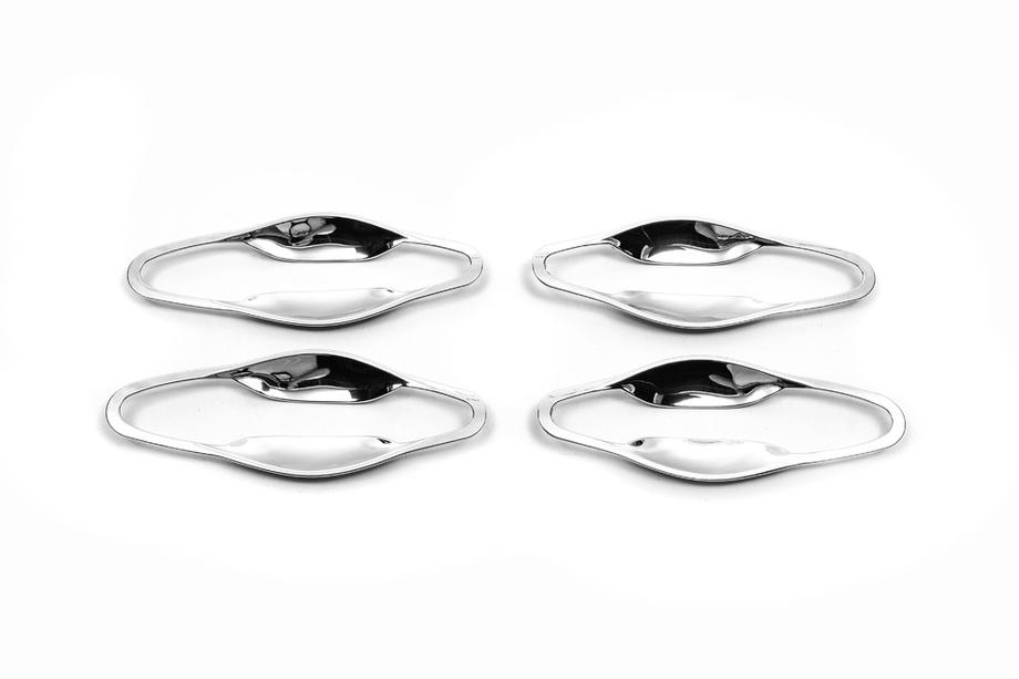 Hyundai IX-35 2010-2015 гг. Хромированные накладки вокруг ручек (4 шт, ABS) Image