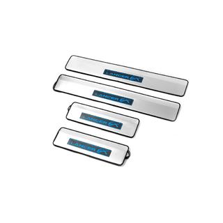 Накладки на пороги (Libao Led, 4 шт., нержавейка) Mitsubishi Lancer X 2008- гг. фото 2