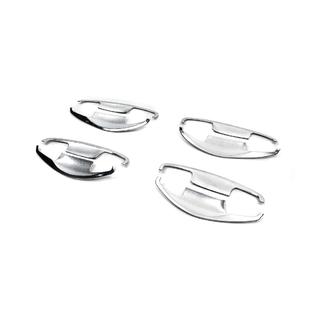 Хромированные накладки под ручки (4 шт, ABS) Hyundai Santa Fe 3 2012-2018 гг. фото 2