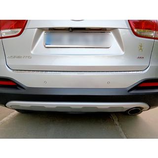 Накладка на задний бампер нержавейка Kia Sorento III UM 2014-2020 гг. фото 4