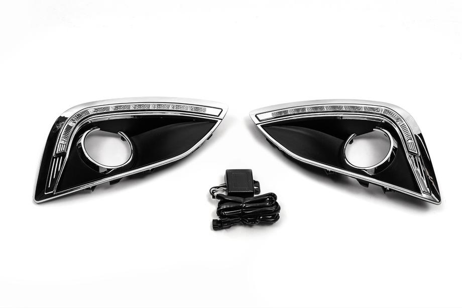 Hyundai IX-35 2010-2015 гг. Вставки Противотуманных Фар (2 шт, с LED) Image