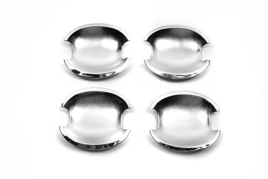 Skoda Octavia II A5 2010-2013 гг. Хром накладки под ручки Libao (4 шт, пластик) Image