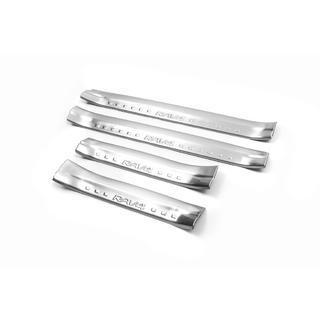 Накладки на внутренние пороги из нержавейки Libao (4 шт) Toyota Rav 4 2013-2018 гг. фото 2