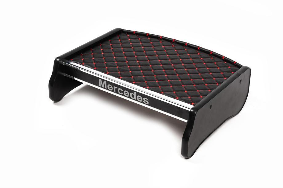 Mercedes Vito W639 2004-2014 гг. Полка на панель (Черная с красной строчкой) Image