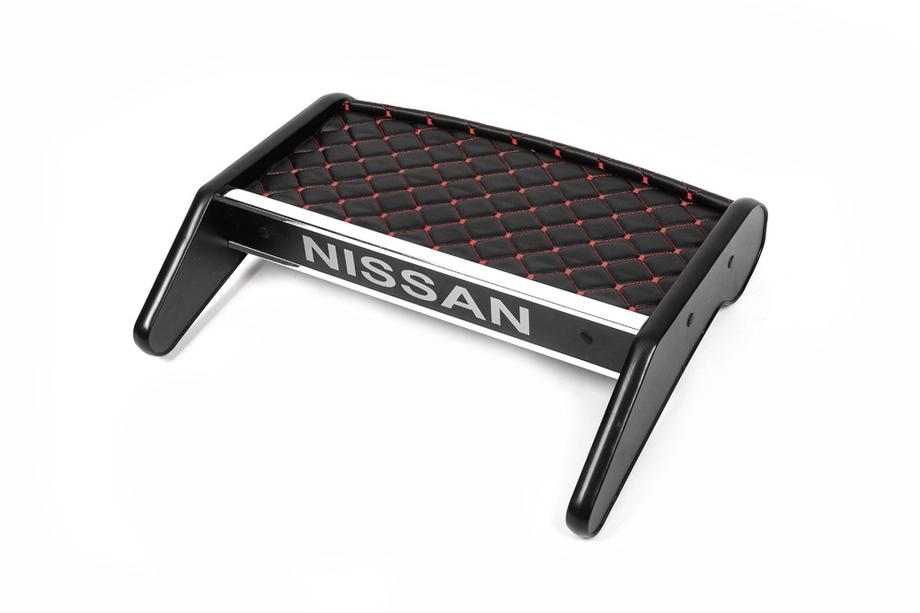 Nissan Primastar 2002-2014 гг. Полка на торпедо (2010-2014, Черная с красной строчкой) Image