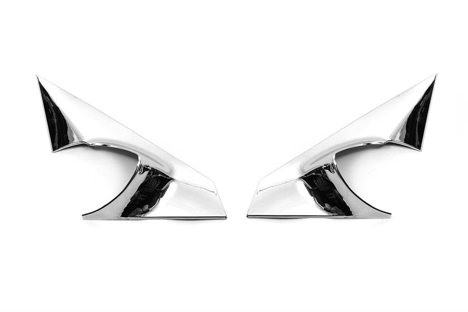 Kia Sportage 2010-2015 гг. Накладки на треугольник возле зеркала (2 шт, ABS) Image