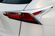 Lexus NX 2014-2021 гг. Хромированные Накладки на Задние Фонари (2 шт, ABS) фото 1