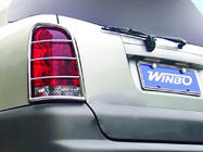 SsangYong Rexton I 2001-2017 гг. Защита задних фонарей 2006-2012 нержавейка фото 4