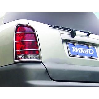 Защита задних фонарей 2006-2012 нержавейка SsangYong Rexton I 2001-2017 гг. фото 4