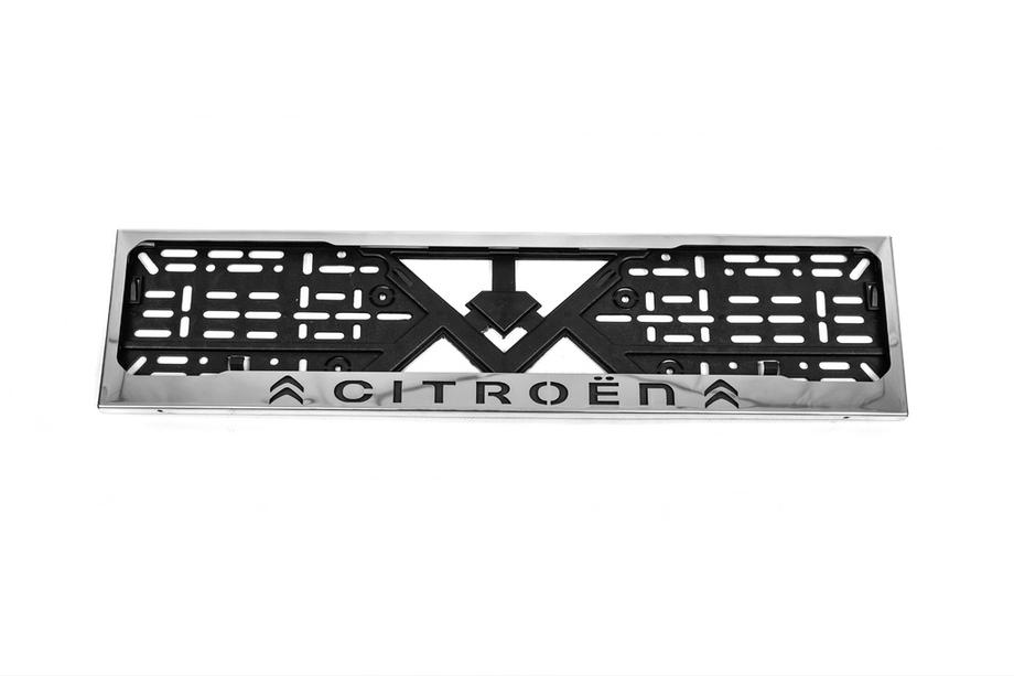 Citroen Рамка Номерного Знака Хром Citroen (1 шт, Нержавеющая Сталь) Image