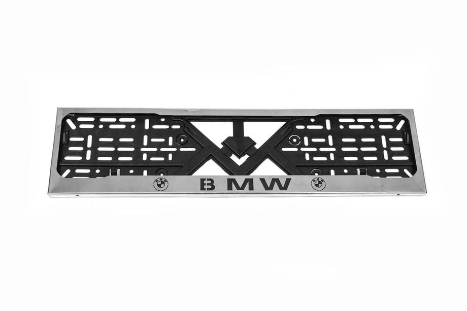 BMW Рамка под номер хром (1 шт, нержавейка) Image