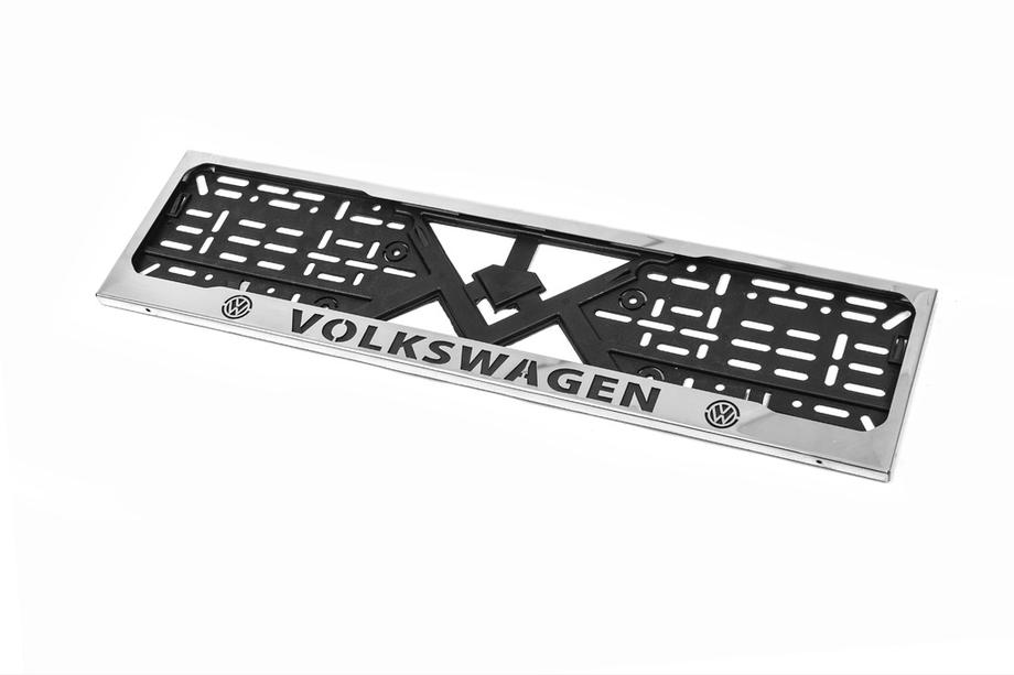 Volkswagen Рамка Номерного Знака Хром Volkswagen (1 шт, Нержавеющая Сталь)