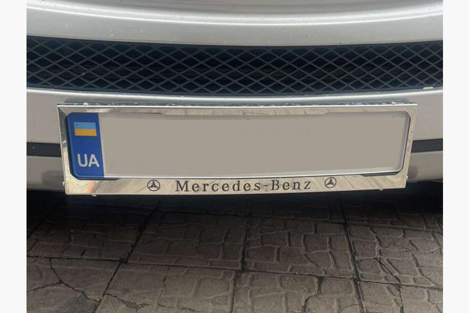 Рамка Номерного Знака Хром Mercedes (1 шт, Нержавеющая Сталь) Image Рамка Номерного Знака Хром Mercedes (1 шт, Нержавеющая Сталь) Image