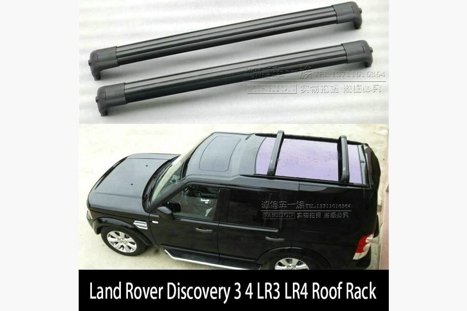 Land Rover Discovery III 2004–2009 гг. Рейлинги с поперечинами Libao-design (черные) Фото 4