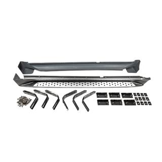 Боковые Подножки OEM BMW (2 шт, Алюминий) Hyundai Tucson JM 2004- гг. фото 2