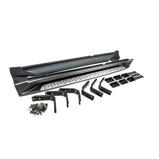 Боковые Подножки OEM BMW (2 шт, Алюминий) Hyundai Tucson JM 2004- гг. фото 3