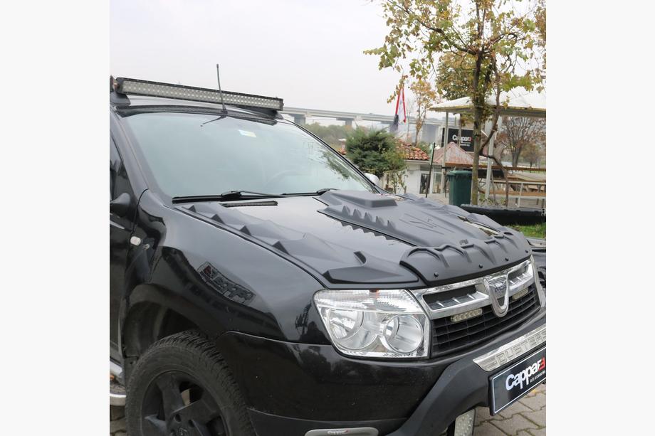 Renault Duster 2008–2017 гг. Комплект накладок на капот DRAGON (3 шт) Фото 5