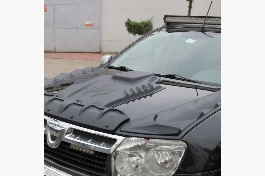 Dacia Duster 2008-2018 гг. Комплект накладок на капот DRAGON (3 шт) Фото 4