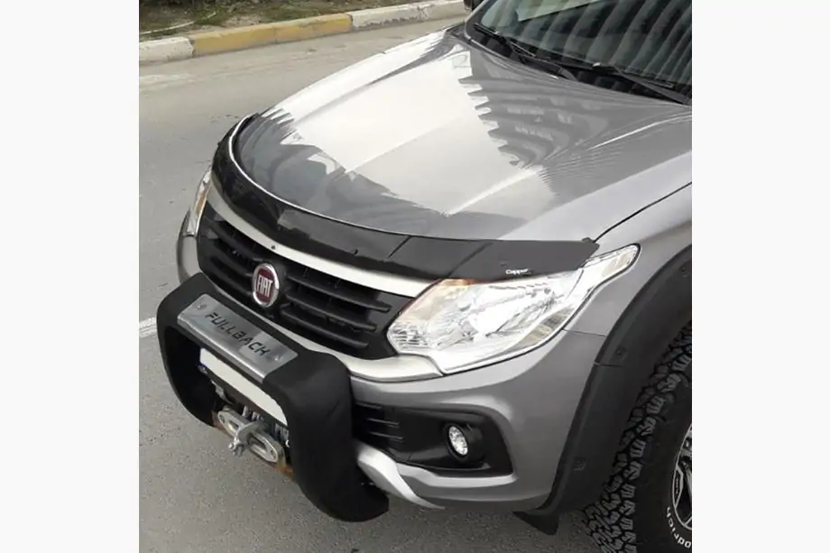 Fiat Fullback 2016- гг. Дефлектор капота (EuroCap) Image
