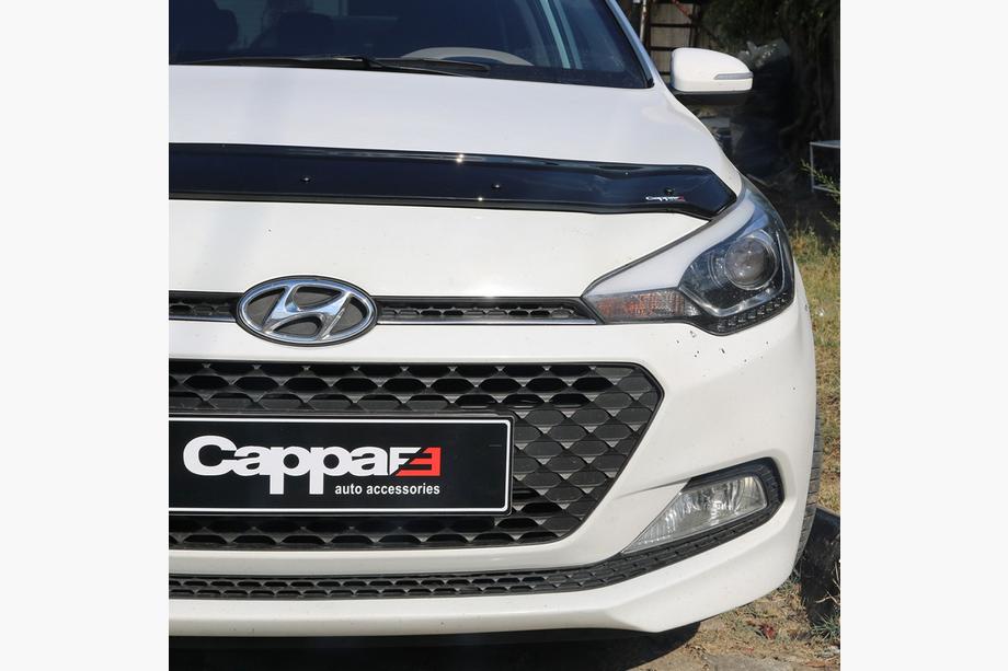 Hyundai I-20 2014-2020 гг. Дефлектор капота (EuroCap) Фото 5