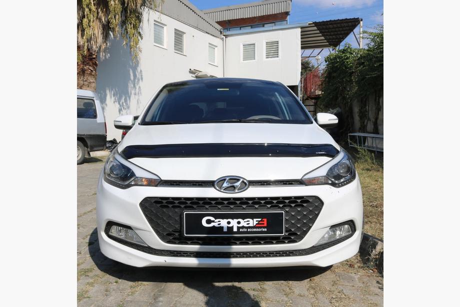 Hyundai I-20 2014-2020 гг. Дефлектор капота (EuroCap) Фото 3