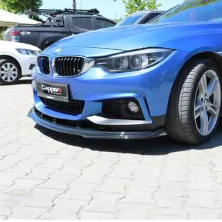 Передняя губа на бампер для M-Sport (черная) фото 2