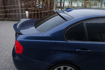 BMW 3 серия E90/E91 2005-2011 гг. Спойлер EuroCap (ABS, Черный Глянец) фото 1