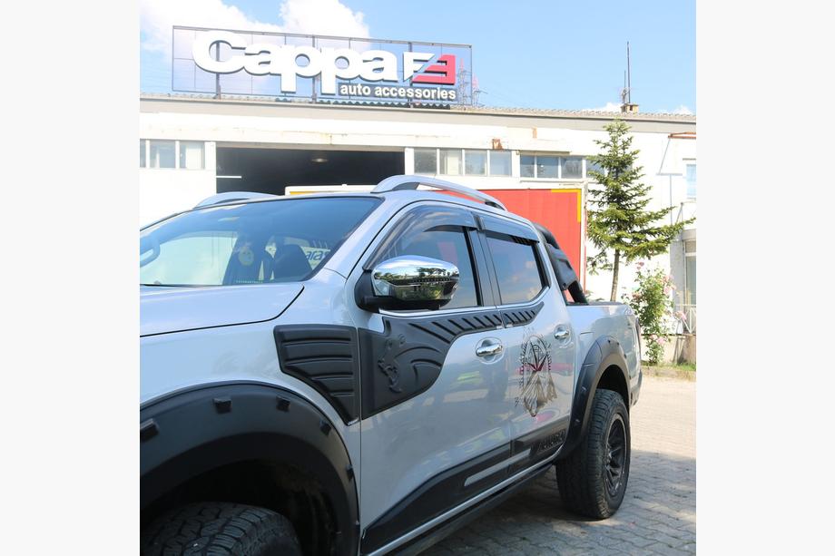 Nissan Navara/NP300 2016- гг. Верхние молдинги на двери (6 шт, ABS) Фото 4