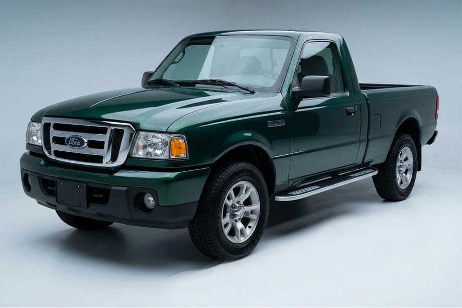 Ford Ranger 2002-2006 гг. Боковые Подножки Tayga V2 (2 шт., Алюминий) Фото 1