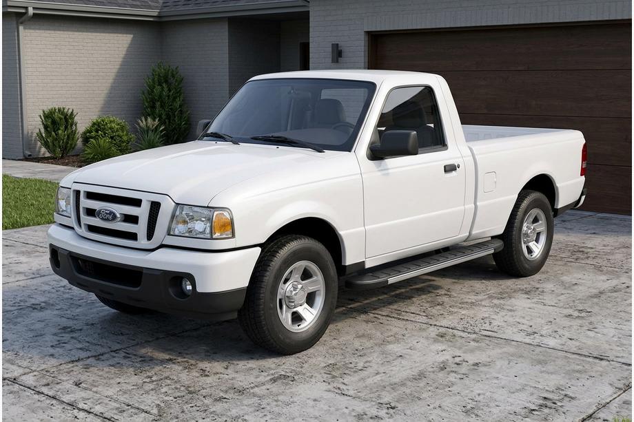 Ford Ranger 2002-2006 гг. Боковые Подножки Duru (2 шт., Алюминий) Image