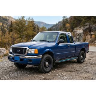 Боковые Подножки Maya Blue (2 шт., Алюминий) Ford Ranger 2002-2006 гг. фото 1