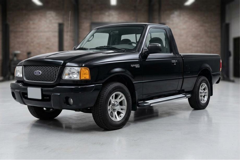 Ford Ranger 2002-2006 гг. Боковые Подножки Rainbow (2 шт., Алюминий) Image