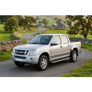 Боковые Подножки Fullmond (2007-2012, 2 шт., Алюминий) Isuzu D-Max 2002-2011 гг. фото 1