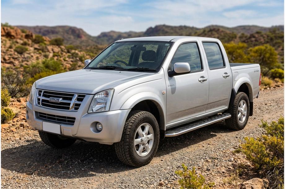 Isuzu D-Max 2002-2011 гг. Боковые Подножки Maydos V1 (2007-2012, 2 шт., Алюминий) Image