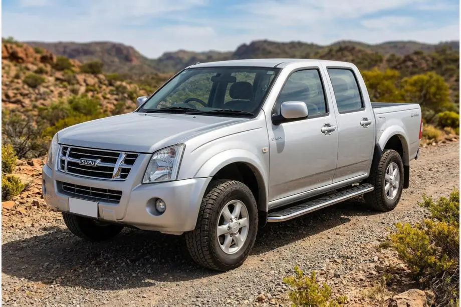 Isuzu D-Max 2002-2011 гг. Боковые Подножки Maydos V1 (2007-2012, 2 шт., Алюминий) Image