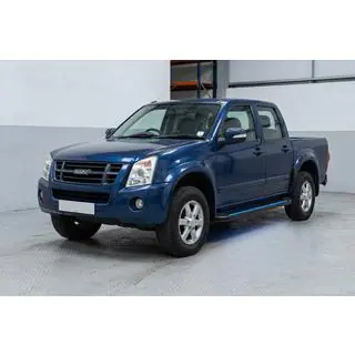 Боковые Подножки Maya Blue (2007-2012, 2 шт., Алюминий) Isuzu D-Max 2002-2011 гг. фото 1
